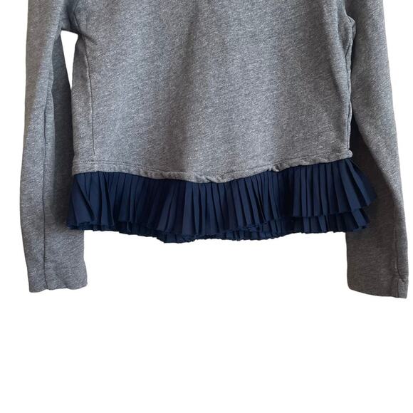 J Crew Sweatshirt Women S Gray Multi Media Casual Preppy Academia Relaxed Travel - Picture 6 of 9